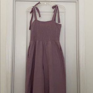 Tie Strap Wide Leg Jumpsuit